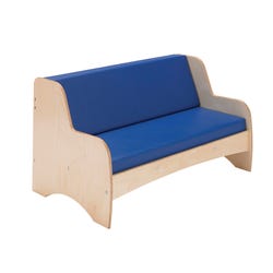 Image for Childcraft Family Living Room Couch, 35-3/4 x 20-1/8 x 20-1/4 Inches, Blue from School Specialty