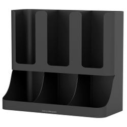 Image for Mind Reader 6-Compartment Condiment Organizer, Black from School Specialty