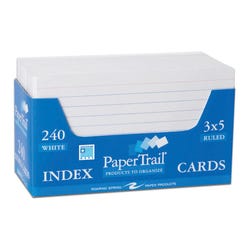 3X5 Ruled Index Cards, Item Number 067720