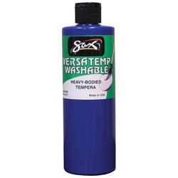 Sax Versatemp Washable Heavy-Bodied Tempera Paint, 1 Pint, Primary Blue Item Number 1592665