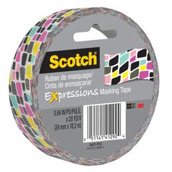 Image for Scotch Expressions Masking Tape, 0.94 Inch x 20 Yards, Brick Graffiti from School Specialty