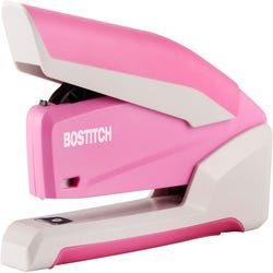 Image for Bostitch inCOURAGE Compact Desktop Stapler, 20 Sheet Capacity, Pink/White from School Specialty