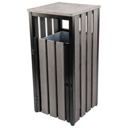 Image for Lorell Outdoor Waste Bin, Charcoal Color from School Specialty