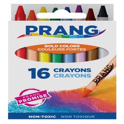 Prang Molded Crayon Set in Tuck Box, Assorted Colors, Set of 16 Item Number 001290