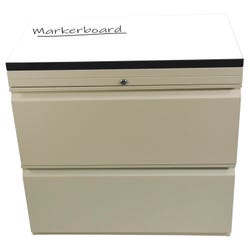 Image for Classroom Select File Cabinet Top, 30 x 18 x 1-1/2 Inches, Markerboard, Black Edge from School Specialty