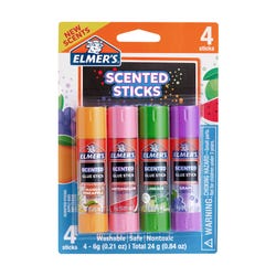 Image for Elmer’s Scented Clear Glue Sticks, Assorted Scents, Pack of 4 from School Specialty