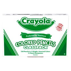 Image for Crayola Colored Pencil Classpack, 12-Assorted Colors, Set of 240 from School Specialty
