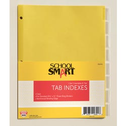 Image for School Smart Insertable Tab Indexes, 8 Tab, Clear from School Specialty