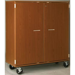 Image for Stevens I.D. Systems 75 Compartment Mobile Folio Cabinet, Solid Doors, 48 x 20 x 55 Inches from School Specialty