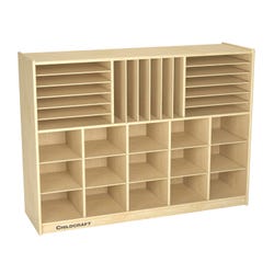 Image for Childcraft Mobile Small-Tray Store-n-Stack Storage Unit, 47-3/4 x 14-1/4 x 36 Inches from School Specialty