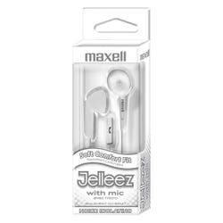 Image for Maxell Jelleez Earbuds with Microphone, White from School Specialty