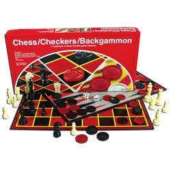 Image for Pressman Chess, Checkers, and Backgammon Multi-Game Classic Set from School Specialty
