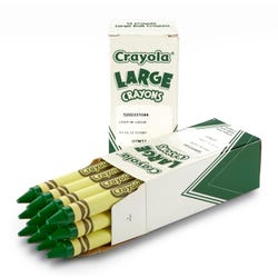 Image for Crayola Large Crayon Refills, Green, Pack of 12 from School Specialty