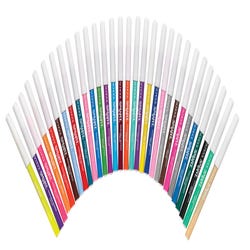 Image for School Smart Washable Markers, Fine Tip, Assorted Colors, Pack of 30 from School Specialty