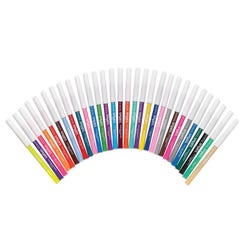 Image for School Smart Washable Markers, Fine Tip, Assorted Colors, Pack of 30 from School Specialty