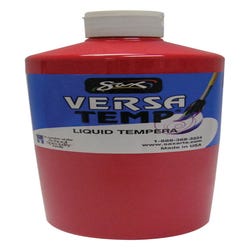 Image for Sax Versatemp Heavy-Bodied Tempera Paint, 1 Quart, Primary Red from School Specialty