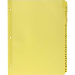 Image for Business Source Plastic Preprinted Tab Dividers, 1 to 31, 8-1/2 x 11 Inches from School Specialty