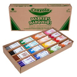 Image for Crayola Marker Classpack, Broad Line, 16-Assorted Colors, Set of 256 from School Specialty