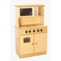 Image for Childcraft Traditional Play Stove and Microwave Combo, 24 x 13-3/8 x 40-7/8 Inches from School Specialty