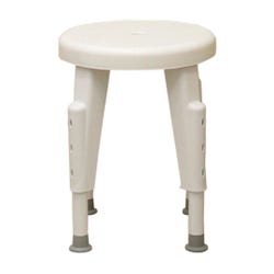 Image for Fabrication Enterprises Plastic Shower Stool, White from School Specialty