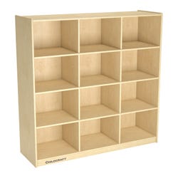 Image for Childcraft Mobile Cubby Locker, 12 Sections, 47-3/4 x 15 x 48 Inches from School Specialty
