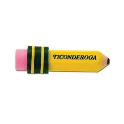 Image for Ticonderoga Pencil Shaped Erasers, Pack of 36 from School Specialty