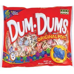 Image for Dum Dum Pops Original Candy, Assorted, Pack of 300 from School Specialty