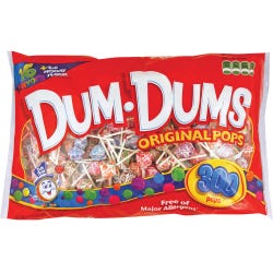 Image for Dum Dum Pops Original Candy, Assorted, Pack of 300 from School Specialty