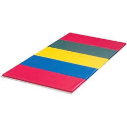 Image for FlagHouse Instructor Mat, 4 x 8 Feet, 2-3/8 Inch Thick, 2 Sided Hook and Loop, 2 Foot Panel, Rainbow from School Specialty