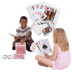 Image for Jumbo Playing Cards, Deck of 54 Cards from School Specialty