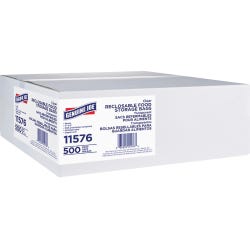 Genuine Joe Reclosable Food Storage Bags, 1-Quart, 1.75mil, Pack of 500, CL, Item Number 1591236