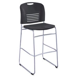 Image for Safco Vy Sled Base Bistro Chair, 18 x 22 x 45 Inches, Black from School Specialty