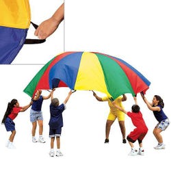 Image for FlagHouse Traditional 45 Foot Web-Handled Parachute from School Specialty