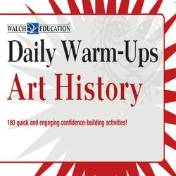 Image for Walch Daily Warm-Ups, Art History from School Specialty