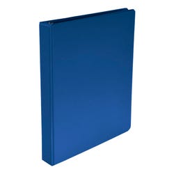 Image for School Smart D Ring Binder, Polypropylene, 1 Inch, Blue from School Specialty