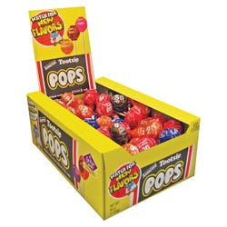 Tootsie Assorted Flavor Candy Center Lollipop, 60 oz, Pack of 100, Item Number 1474395