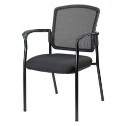 Image for Lorell Breathable Mesh Guest Chair with Arms, 23 x 19 x 32 Inches, Black from School Specialty