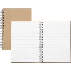 Image for Nature Saver Wirebound Notebook, 5-7/8 x 8-1/4 Inches, Brown Kraft Cover, 80 Sheets from School Specialty
