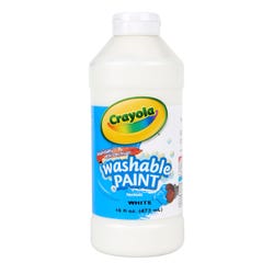 Image for Crayola Washable Paint, White, Pint from School Specialty