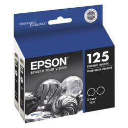 Image for Epson Ink Toner Cartridge, T125120D2, Black, Pack of 2 from School Specialty