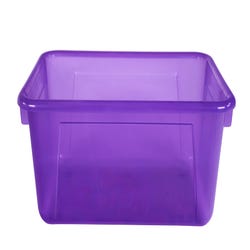 Image for School Smart Storage Tray, 7-7/8 x 12-1/4 x 5-3/8 Inches, Translucent Violet from School Specialty
