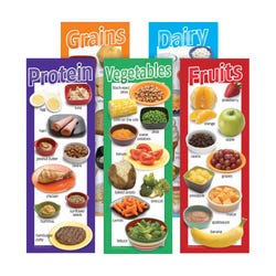 Image for Visualz Food Groups Posters, 8 1/2 x 24 inches, Set of 5 from School Specialty
