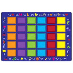 Image for Childcraft Colorful Squares Carpet, 8 x 12 Feet, Rectangle, Primary from School Specialty