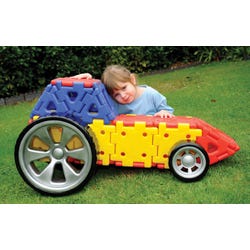 Image for Polydron Giant Polydron Vehicles Builders Set, 32 Pieces from School Specialty