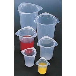 Image for Delta Education Economy Tri-Corner Plastic Beakers - Assorted Sizes - Set of 6 from School Specialty