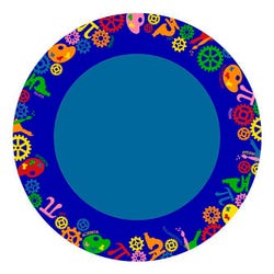 Image for Childcraft STEAM Carpet, 8 Feet, Round from School Specialty
