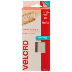 Image for VELCRO Brand Removable Mounting Tape, 15 Feet x 3/4 Inch Roll, White from School Specialty