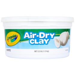 Crayola Air-Dry Self-Hardening Modeling Clay, 2.5 Pounds, White Item Number 408131