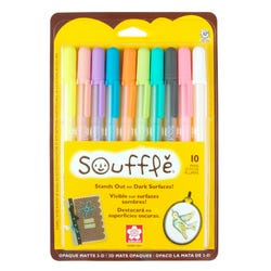Image for Sakura Gelly Roll Souffle Pens, 1 mm Bold Tip, Assorted Colors, Pack of 10 from School Specialty