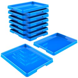 Image for Storex Sorting and Crafts Tray, 12 x 16 Inches, Blue, Pack of 12 from School Specialty